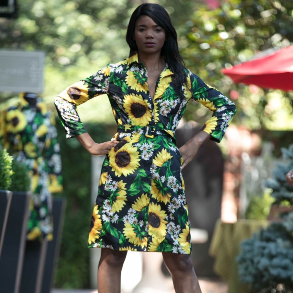Samantha Sung Sunflower Rain Coat